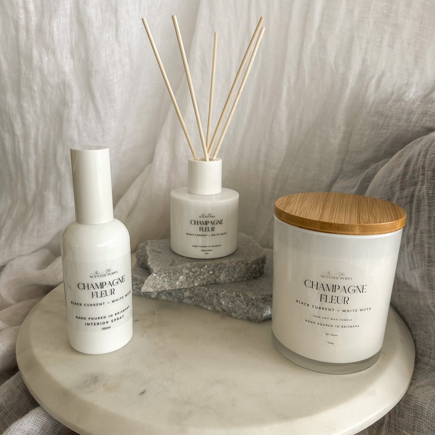 Champagne Fleur Fragrance Diffuser 100ml with Reeds