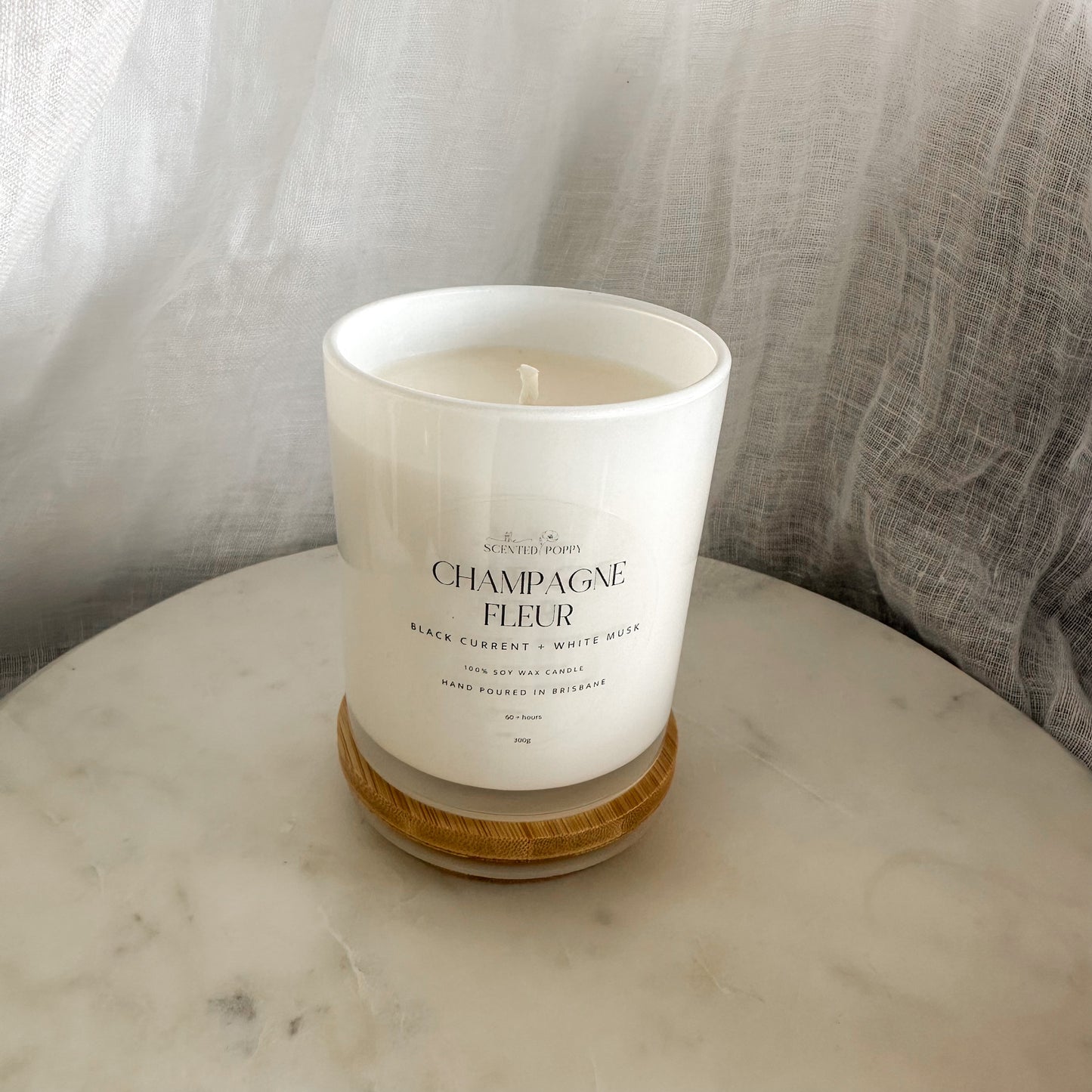 Champagne Fleur 300g Triple Scented 100% Soy Candle