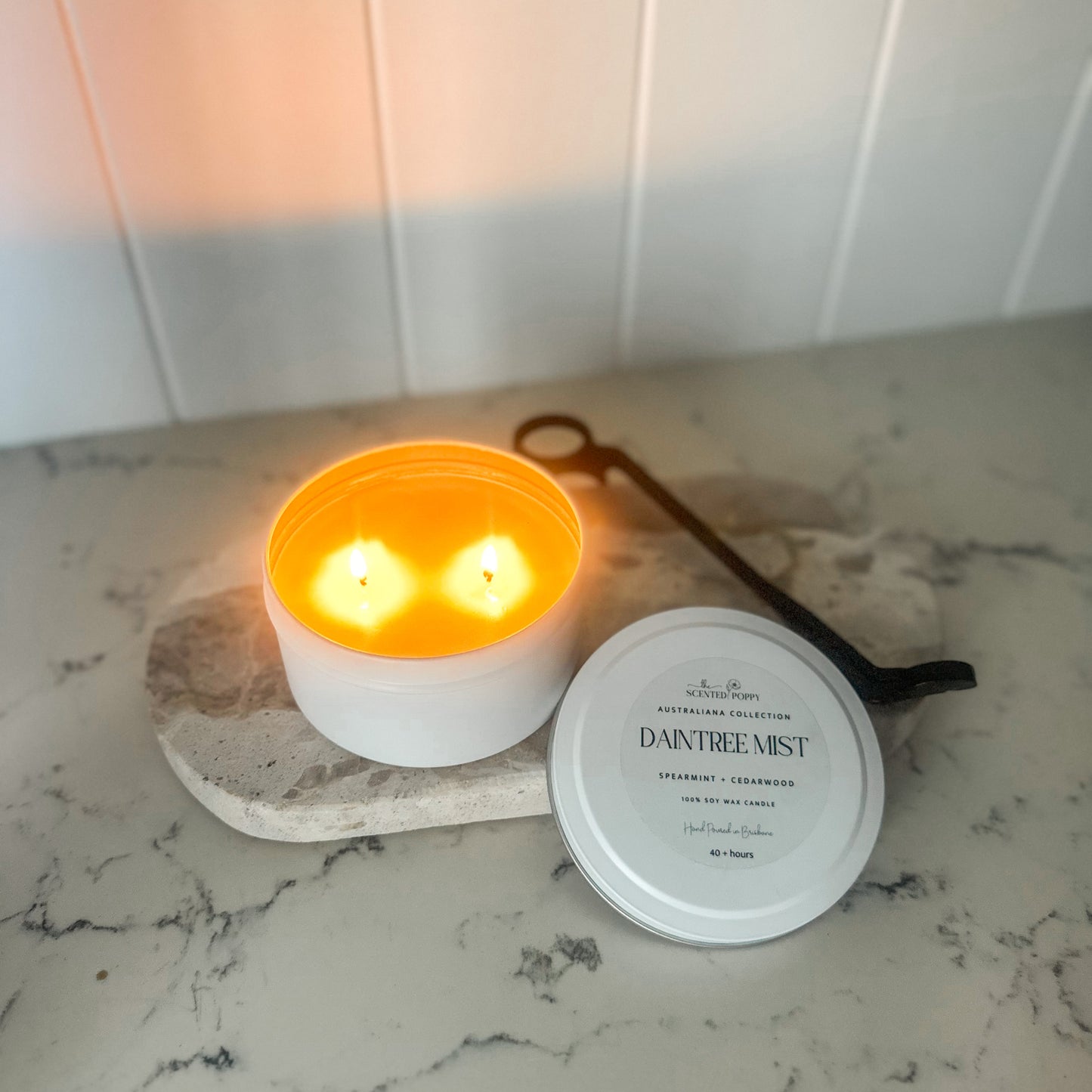 Daintree Mist 220g Travel Tin Triple Scented 100% Soy Wax Candle