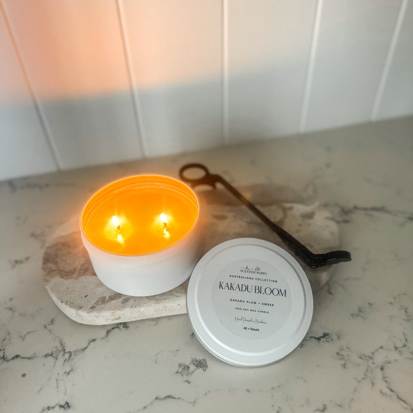 Kakadu Bloom 220g Travel Tin Triple Scented 100% Soy Wax Candle
