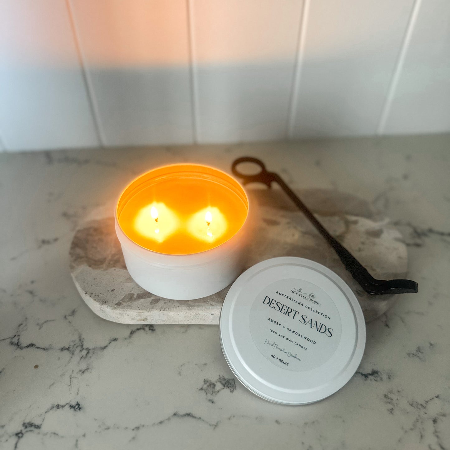 Desert Sands 220g Travel Tin Triple Scented 100% Soy Wax Candle