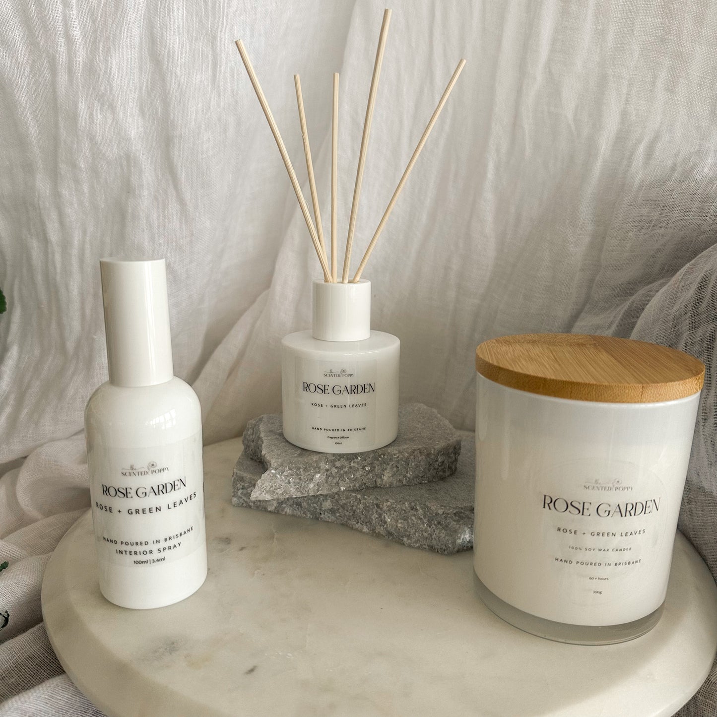 Rose Garden Fragrance Diffuser 100ml with Reeds