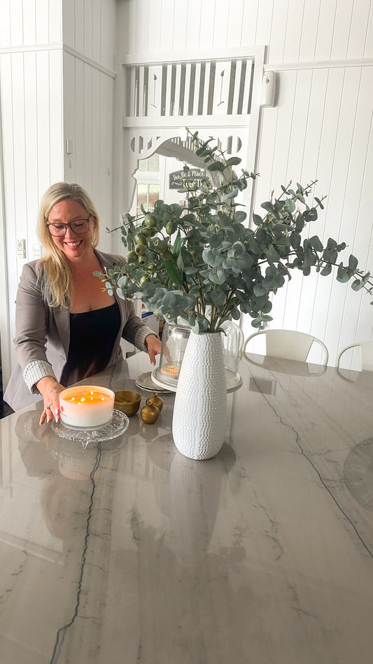 Golden Hour 100% soy wax Large Candle Bowl 80 hour candle Christmas