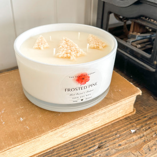 Frosted Pine Christmas Candle Collection