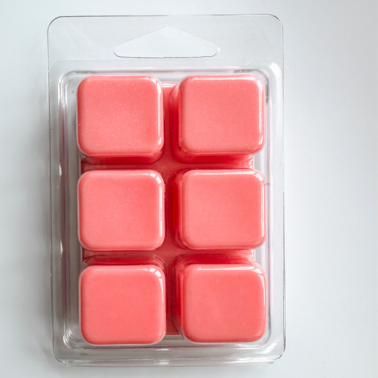 Strawberry Champagne - All Natural, Luxurious Soy Wax Melts with a Sparkle of Mica Glitter