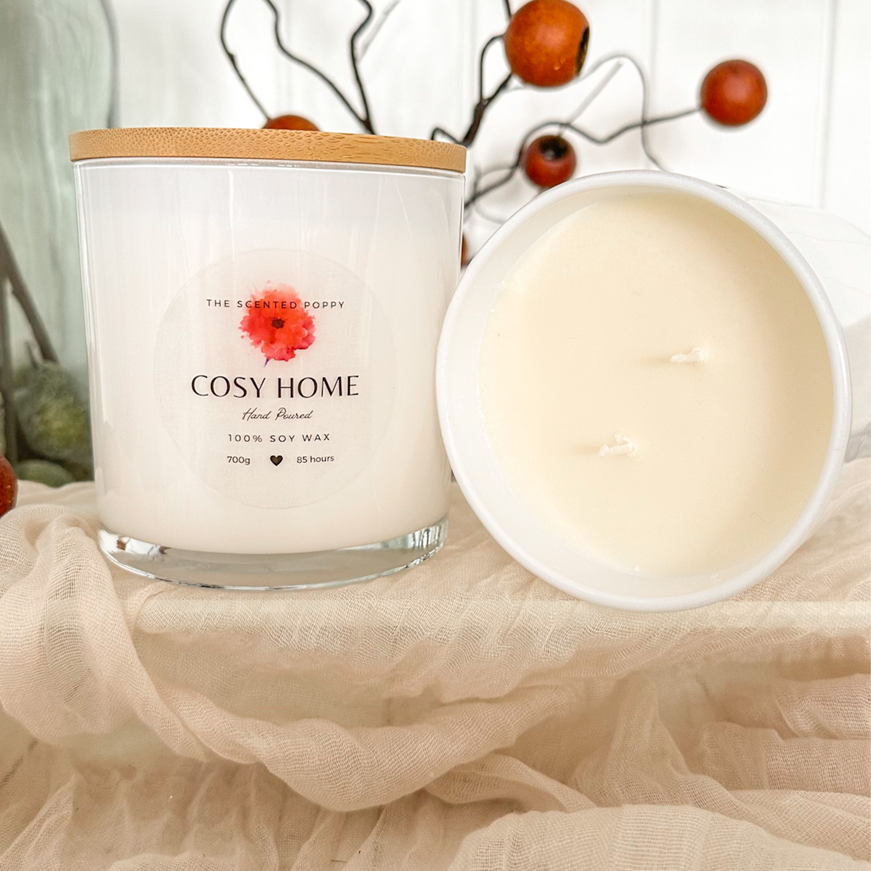 Cosy Home Triple Scented 100% soy Candle Collection