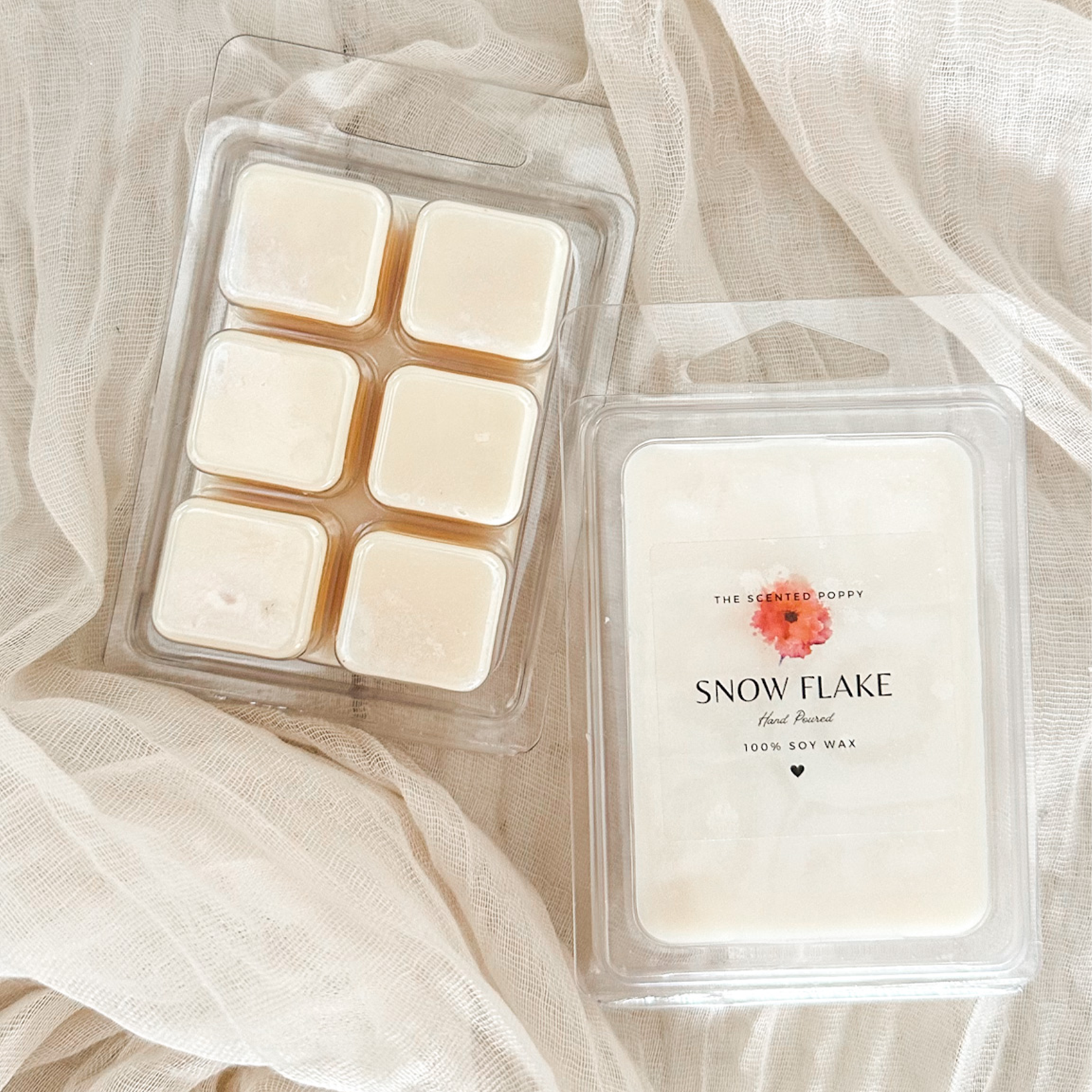 Snow Flake Triple Scented 100% soy Candle Collection